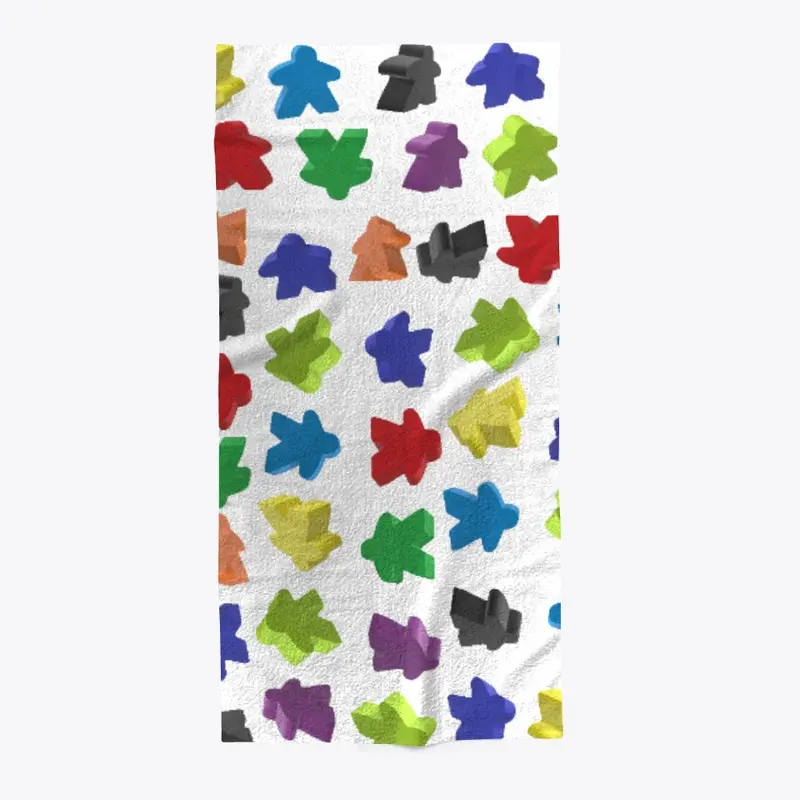 Falling Meeples by Blackburn Ink